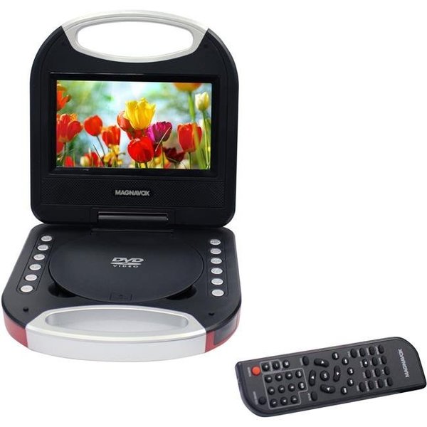 Magnavox Magnavox MTFT750RD 7 in. Portable DVD Player with Color TFT Screen & Remote Control; Red MTFT750RD